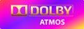 Dolby Atoms Golden Logo vector Dolby Atoms sign Golden Sound system Technology Royalty Free Stock Photo