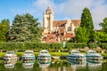 View at the Church of Notre Dame in Dole town - France