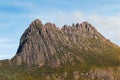 Dolerite of cradle mountain. Rugged mountain peaks of Weindorfers Tower and Cradle Mountain summit, Tasmania, Australia. Royalty Free Stock Photo