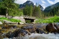 Dolina Koscieliska. Tatransky narodny park. Vysoke Tatry. Poland. Royalty Free Stock Photo