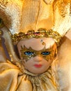 Doll Face in Gold Royalty Free Stock Photo