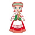 Doll in the Belarusian suit.