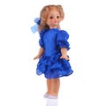 Doll in blue dress