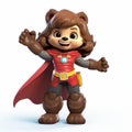 Happy Bear: A Superhero Cartoon Character With Childlike Wonder