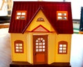 Doll house, the concept of selling real estate Royalty Free Stock Photo