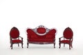 Doll house furniture living room set Royalty Free Stock Photo