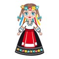 Doll in a national Ukrainian suit. Historical clothes. Ukraine Royalty Free Stock Photo