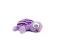 Doll Teddy Turtle on white background, Royalty Free Stock Photo
