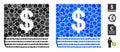 Dollar Accounting Book Mosaic Icon of Circle Dots Royalty Free Stock Photo