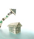 Dollar arrow house Royalty Free Stock Photo