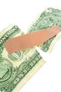 Dollar and bandage Royalty Free Stock Photo