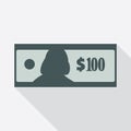 One Hundred Dollars Banknote Icon