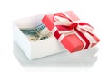 Dollar banknotes in Gift box Royalty Free Stock Photo