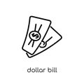 Dollar bill icon from Payment collection. Royalty Free Stock Photo