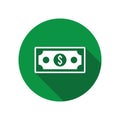 dollar bill icon vector Royalty Free Stock Photo