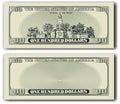 100 dollar bill other side Royalty Free Stock Photo