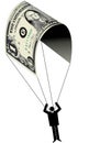 Dollar bill parachute