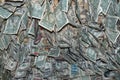 Dollar bills cover the ceiling in an old west saloon Royalty Free Stock Photo