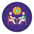 Dollar brain Isolated Vector icon which can easily modify or edit Royalty Free Stock Photo