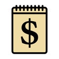 Dollar Calendar Icon