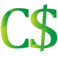 Dollar Canada canadian currency symbol icon