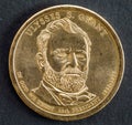 1 dollar coin with the image of Ulysses S. Grant, 18th president of the United States of America