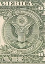 Dollar eagle banknote close up. Royalty Free Stock Photo