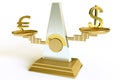 Dollar and euro Royalty Free Stock Photo