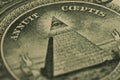 Dollar eye of the Pyramid Royalty Free Stock Photo