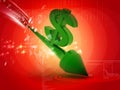Dollar going down Royalty Free Stock Photo