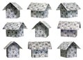 Dollar houses Royalty Free Stock Photo