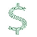 Dollar icon currency financial sign symbol