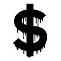Dollar icon logo sign vector money illustrations font