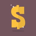 Dollar icon sign Royalty Free Stock Photo