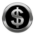 dollar icon silver