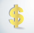 Dollar icon symbol vector Royalty Free Stock Photo
