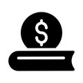 Dollar vector glyph flat icon Royalty Free Stock Photo