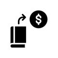 Dollar vector glyph flat icon Royalty Free Stock Photo