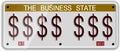 Dollar license plates