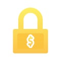 dollar lock logo gradient design template icon element Royalty Free Stock Photo