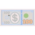 100 dollar money currency vector cash flat icon