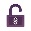 dollar padlock logo gradient design template icon element Royalty Free Stock Photo