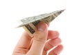 Dollar paper airplane