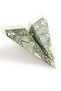 Dollar paper airplane