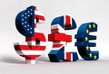 Dollar Pound Euro Royalty Free Stock Photo