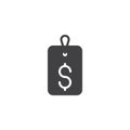Dollar price tag vector icon Royalty Free Stock Photo