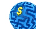 Dollar puzzle Royalty Free Stock Photo