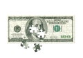 Dollar - puzzle Royalty Free Stock Photo