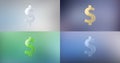 Dollar Sign 3d Icon Royalty Free Stock Photo