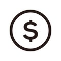 Dollar Sign, Dollar Sign Icon. Royalty Free Stock Photo